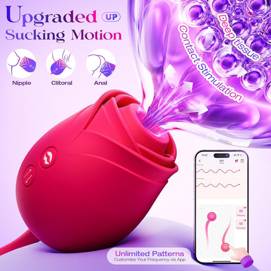 Rose Intimacy Set — Suction, Vibration & Thrust