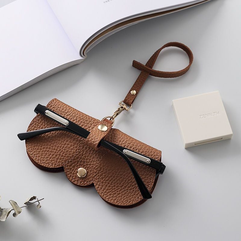 🏆Flash Sale⚡ 50K+ SOLD!🔥✨Soft PU Leather Sunglasses Bag👓️