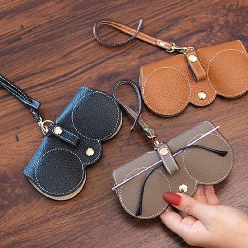 🏆Flash Sale⚡ 50K+ SOLD!🔥✨Soft PU Leather Sunglasses Bag👓️