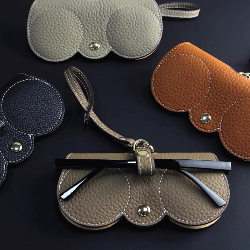 🏆Flash Sale⚡ 50K+ SOLD!🔥✨Soft PU Leather Sunglasses Bag👓️