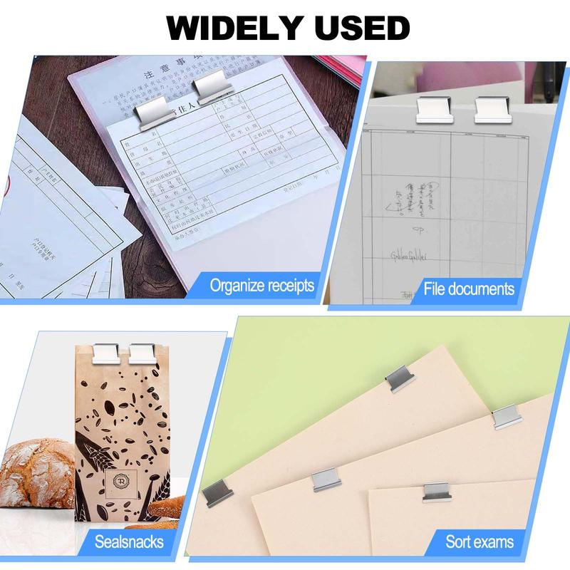 Portable Binder Clip Stapler - ❤️Includes 50 reusable clips