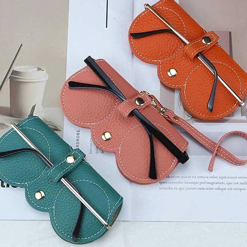 🏆Flash Sale⚡ 50K+ SOLD!🔥✨Soft PU Leather Sunglasses Bag👓️